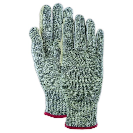 Magid Machine Knit Gloves, Cut Level A6 , 7 12 PK PAB300T7